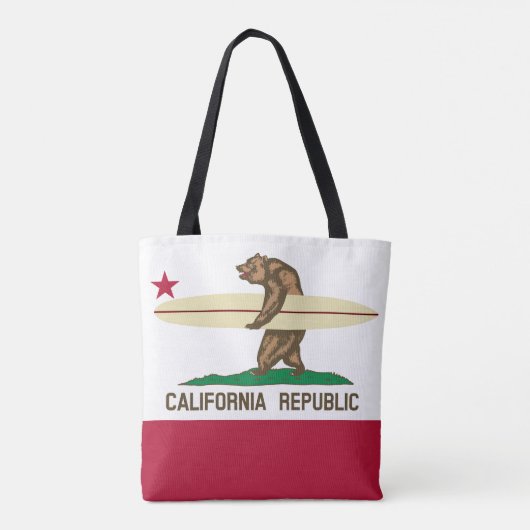 California Surfbär Tasche (Rückseite)