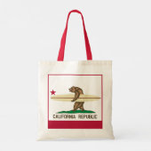 California Surfbär Tote Bag Tragetasche (Rückseite)