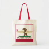 California Surfbär Tote Bag Tragetasche (Vorne)