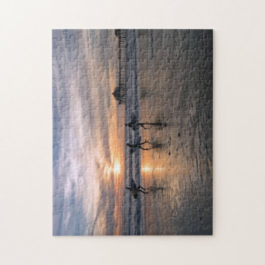 California Surfer bei Sunset Puzzle (Vertikal)