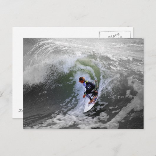 California Surfer Boy Postcard Postkarte (Vorne/Hinten)