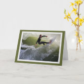 California Surfer Grußkarte Karte (Gelbe Blume)