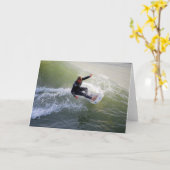 California Surfer Grußkarte Karte (Gelbe Blume)
