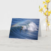 California Surfer mit Regenbogen Karte (Gelbe Blume)