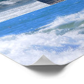 California Surfers Collage Poster (Ecke)