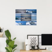 California Surfers Collage Poster (Heimbüro)