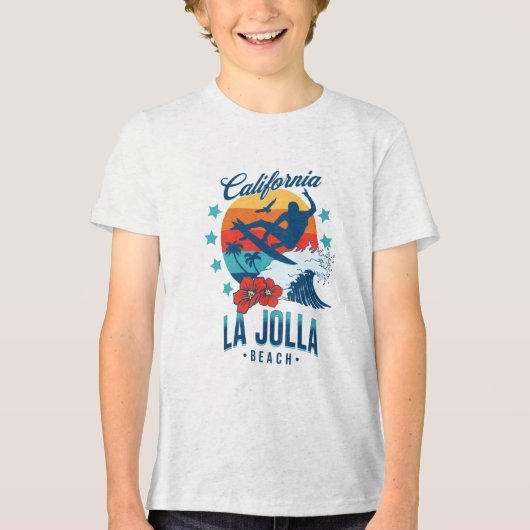 California Surfing La Jolla Tri-Blend Shirt (Vorderseite)