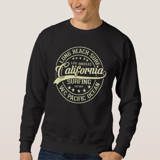 California Surfing Long Beach Surf Sweatshirt (Vorderseite)