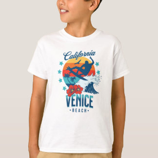 California Surfing Strand von Venedig T-Shirt