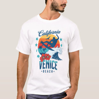 California Surfing Strand von Venedig T-Shirt