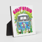 California Surfing Van Fotoplatte (Vorderseite)