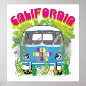 California Surfing Van Poster (Vorne)