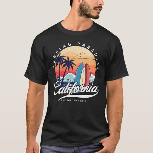California Surfparadies Männer T-Shirt (Vorderseite)