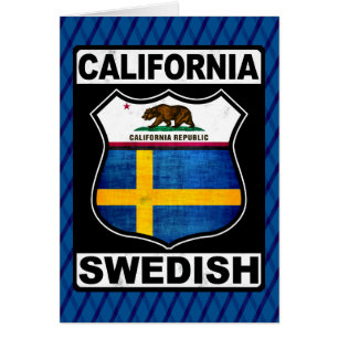 California Swedish American Card