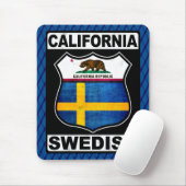 California Swedish American Mousemat Mousepad (Mit Mouse)