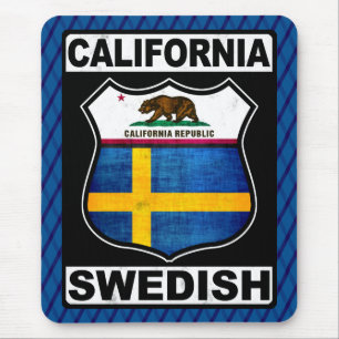 California Swedish American Mousemat Mousepad