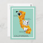 California Symbols Postkarte (Vorne/Hinten)