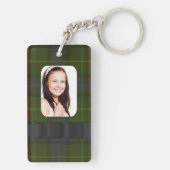 California Tartan kariert Foto Template Schlüsselanhänger (Rückseite)