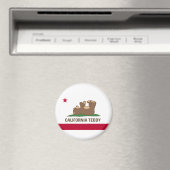 California Teddy Bear Flag Magnet (In Situ (Geschirrspüler))