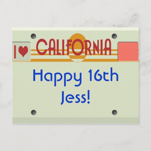 California Tellers Postkarte (Vorderseite)