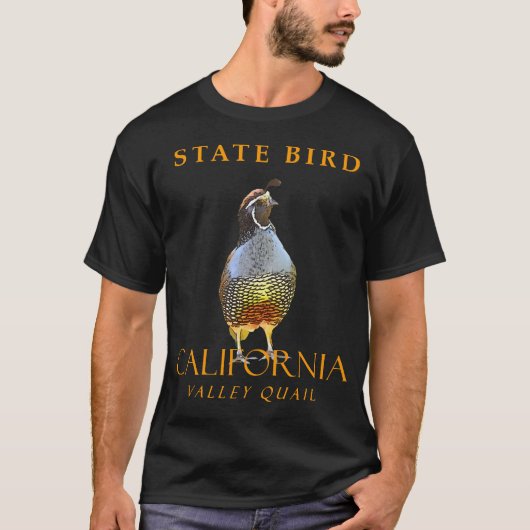 California Territory Bird the Quail T-Shirt (Vorderseite)