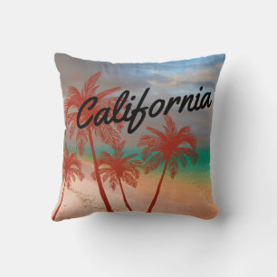 California Throw Pillow Kissen