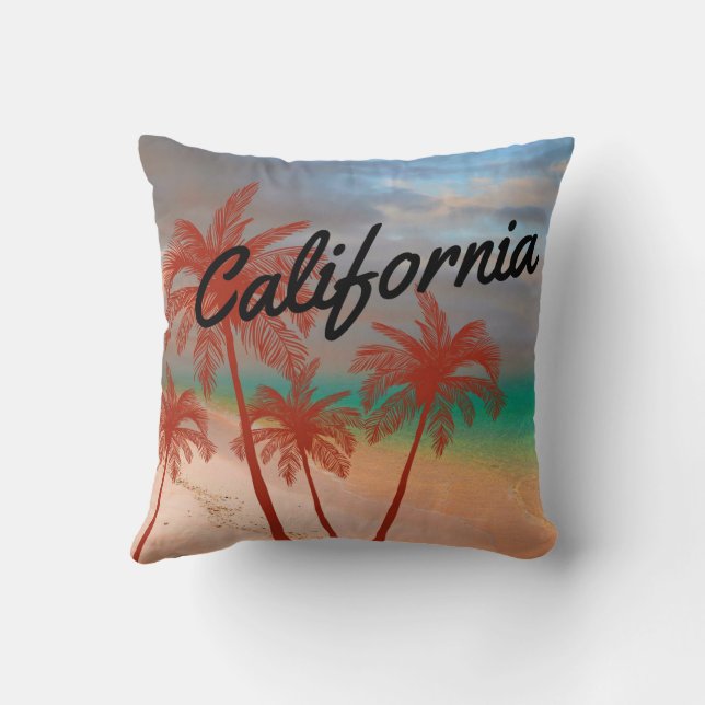 California Throw Pillow Kissen (Rückseite)