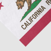 California tissue paper, Californian Flag Seidenpapier (Ausschnitt)