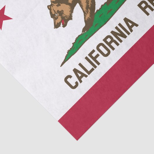 California tissue paper, Californian Flag Seidenpapier (Ausschnitt)