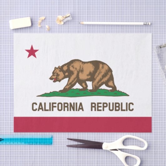 California tissue paper, Californian Flag Seidenpapier (Handwerk)