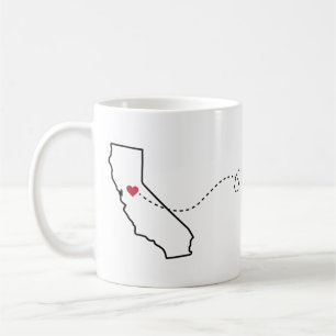 California to Maryland - Heart2Heart Coffee Tasse