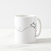 California to Michigan - Heart2Heart Coffee Tasse (VorderseiteRechts)