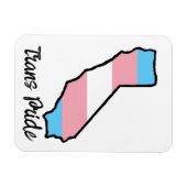 California Trans Pride Magnet (Horizontal)