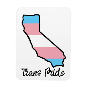 California Trans Pride Magnet