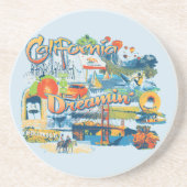 California Träumen Getränkeuntersetzer (Vorne)