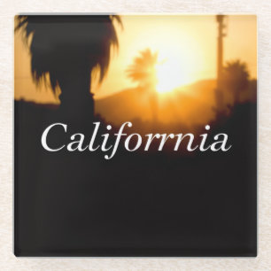 California Träumerei Glasuntersetzer