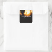 California Träumerei Quadratischer Aufkleber (Tasche)