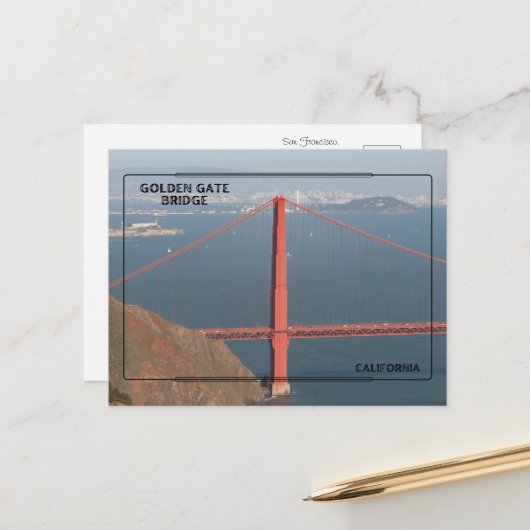 California Travel Keepake Postkarte (Vorderseite/Rückseite Beispiel)