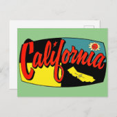 California Travel - Postcard Postkarte (Vorne/Hinten)