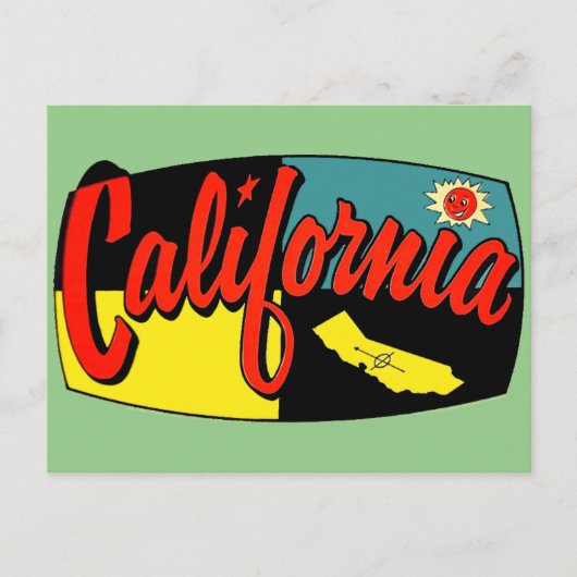 California Travel - Postcard Postkarte (Vorderseite)