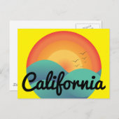 California Travel Postcard Postkarte (Vorne/Hinten)