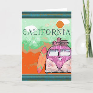 California Travel Poster Karte
