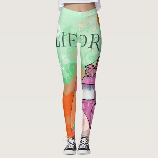 California Travel Poster Leggings (Vorderseite)