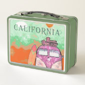 California Travel Poster Lunch Box (Rückseite)