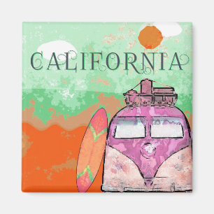 California Travel Poster Magnet