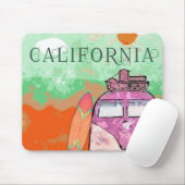 California Travel Poster Mousepad (Mit Mouse)