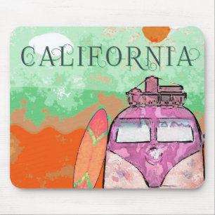 California Travel Poster Mousepad