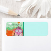 California Travel Poster Return Address Label (Insitu)