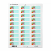 California Travel Poster Return Address Label (Vorne)