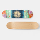 California Travel Poster Skateboard (Horizontal)